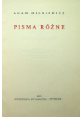 Mickiewicz Dzieła Tom XIII Pisma różne