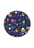 Talerzyki papierowe Summer Have fun 18cm 6szt