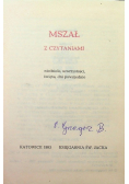 Mszał z czytaniami
