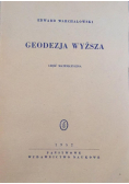 Geodezja wyższa Część matematyczna