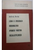 Lenin o sposobach doskonalenia aparatu państwa socjalistycznego
