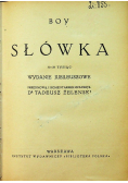 Słówka  1938 r.