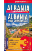Albania, Kosowo, Macedonia Północna 3w1 przewodnik + atlas + mapa
