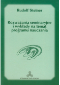 Rozważania seminaryjne i wykłady na temat programu nauczania