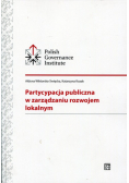 Partycypacja publiczna w zarządzaniu rozwojem lokalnym
