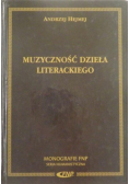 Muzyczność dzieła literackiego