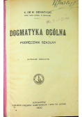 Dogmatyka ogólna 1920 r.