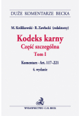 Kodeks karny Część szczególna Tom 1