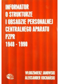 Informator o strukturze i obsadzie personalnej centralnego aparatu PZPR 1948 - 1990