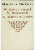 Wydawcy książek w Warszawie w okresie zaborów
