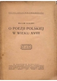 O poezji polskiej w wieku XVIII,1948r.