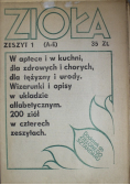 Zioła Zeszyt 1 A do E
