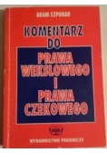 Komentarz do prawa wekslowego i prawa czekowego