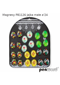 Magnesy świąteczne pisanki małe 24szt