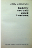 Elementy mechaniki chemii kwantowej