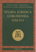 Studia Iuridica Lublinensia Tom  XVI