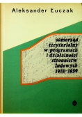 Samorząd terytorialny w programach i działalności stronnictw ludowych 1918 1939