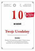 Karnet Urodziny wymienne cyfry