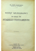 Wstęp szczegółowy do ksiąg św. Starego Testamentu 1927 r.