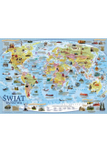 Mappuzzle Junior - świat mapa polityczna - plakat