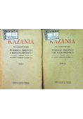 Kazania na uroczystości Świętych Pańskich i przygodne Tom 1 i 2 1924 r.