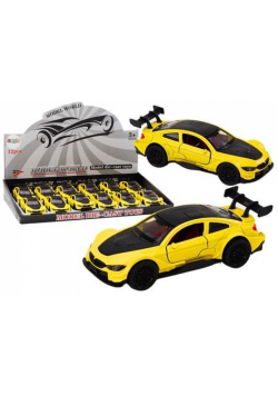 Autosportowe 1"32 z napędem żólte
