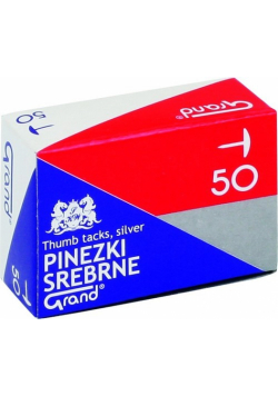Pinezki srebrne Grand 10x50 sztuk
