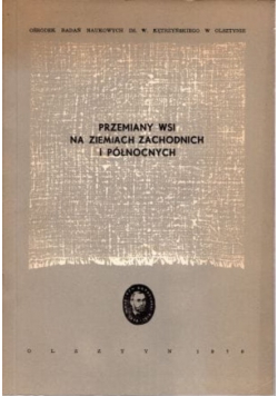 Przemiany wsi na ziemiach zachodnich i północnych
