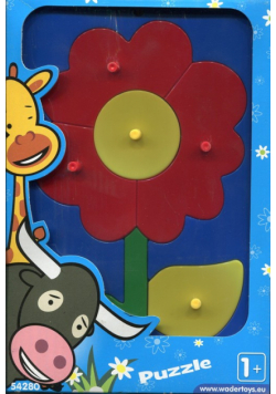 Wader Puzzle edukacyjne kwiatek