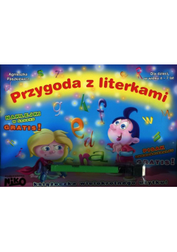 Przygoda z literkami Pisak suchościeralny + naklejki gratis