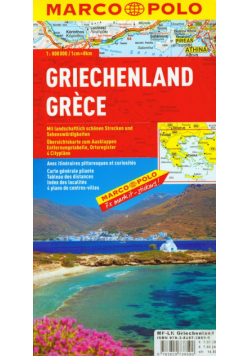Grecja mapa samochodowa 1:800 000