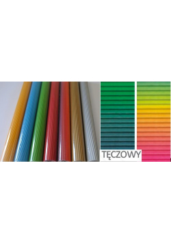 Tektura falista „E” rolka 50cm x 70cm. kolor tęczowy