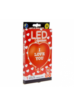 Balon foliowy świecący LED I Love You