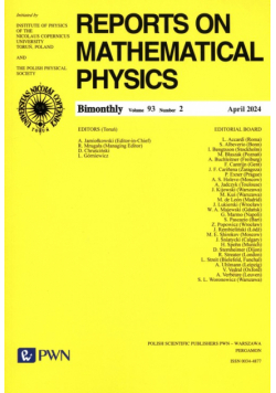 Reports on Mathematical Physics 93/2