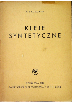 Kleje syntetyczne 1950 r.