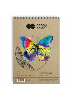 Szkicownik Happy Color na spirali 80 ark.70gsm