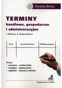 Terminy handlowe, gospodarcze i administracyjne