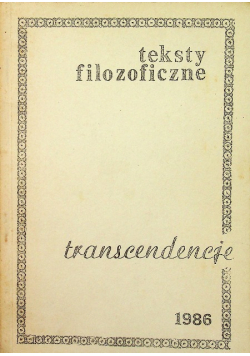 Teksty filozoficzne świat naturalny a fenomenologia