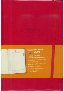 Kalendarz 2019 KK-A5DL Książkowy Dzienny Lux MIX