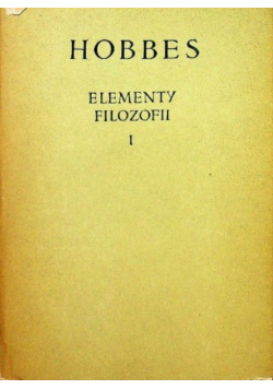 Elementy filozofii Tom 1