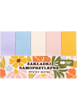 Zakładki samoprzylepne BLOOM-Boho Happy Color 5 kolorów