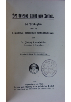 Der Betende Schrift und Tertiar,1916r.