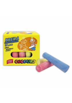 Kreda chodnikowa 15 sztuk pudełko