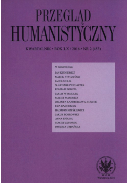 Przegląd Humanistyczny 2/2016