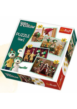Puzzle 4w1 Rodzina Treflików Nowi przyjaciele