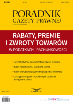 Rabaty, premie i zwroty towarów - w podatkach i rachunkowości