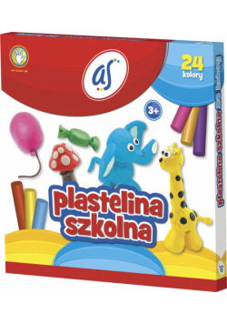 Plastelina szkolna AS 24 kolory