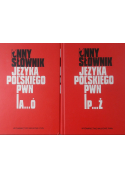Inny słownik języka polskiego PWN Tom 1 i 2