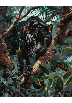 Malowanie po numerach - Pantera 40x50cm