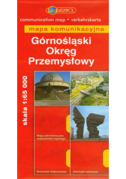 Górnośląski Okręg Przemysłowy mapa komunikacyjna 1: 65 000